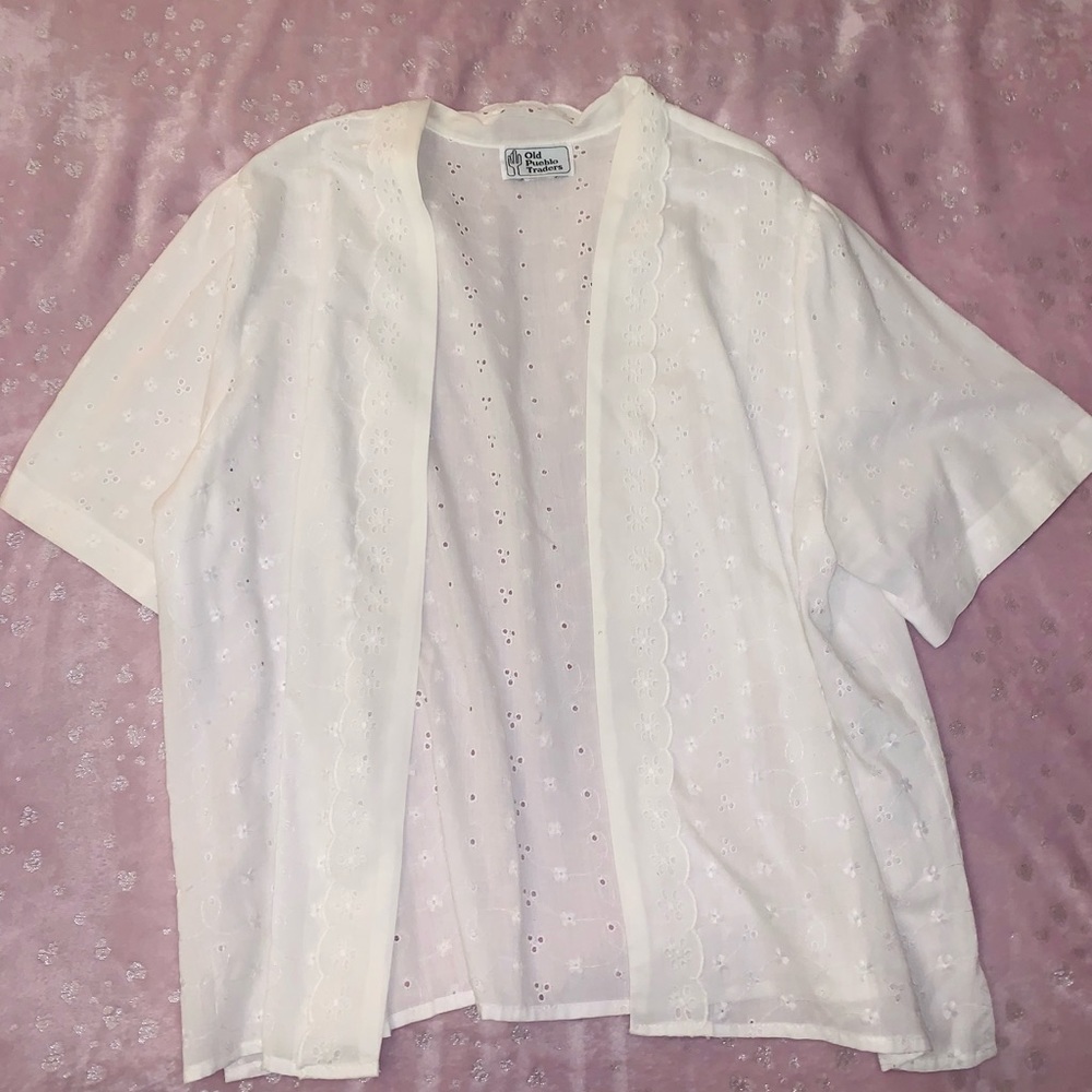 Vintage eyelet top